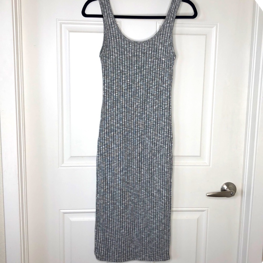 Grey Midi Dress